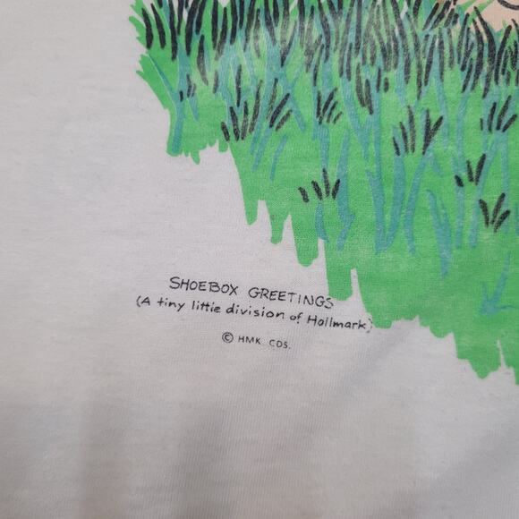 VTG 90s Funny Lawn Mowing Dad Joke T-Shirt Large Made In USA - Picture 3 of 10